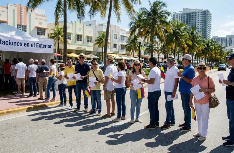 Exiliados colombianos desde Miami deciden futuro presidencial